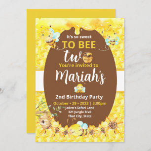 2つの招待に甘い 招待状