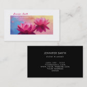 2つの放射水ロータス 名刺 (正面/裏面)