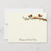 2つの新しい卵のフラットサンキューカード サンキューカード (正面)