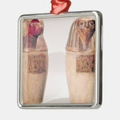 2つの新しい王国のカノプス壺のコピー メタルオーナメント (左)