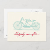 2つの日付ポストカードを保存するために構築された自転車 案内ポストカード (正面/裏面)