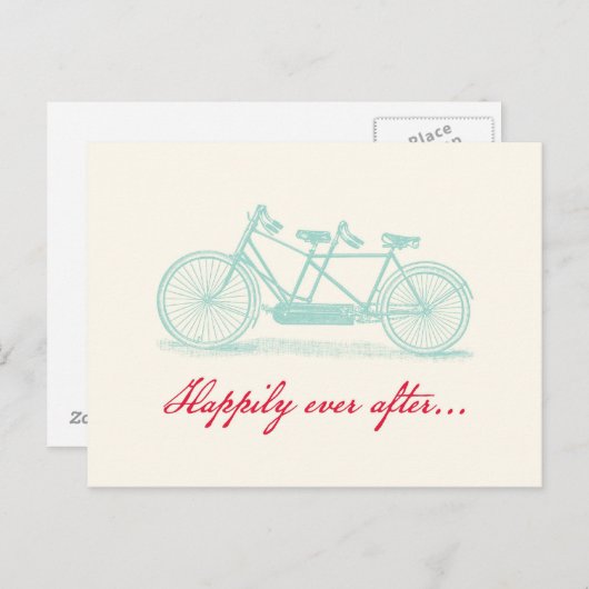 2つの日付ポストカードを保存するために構築された自転車 案内ポストカード (正面/裏面)