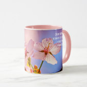 2つの日照り桜の花 マグカップ (正面右)
