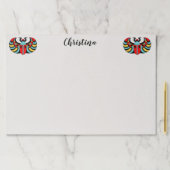 2つの明るいエジプトのスカラブカラフルカブトムシ白 ペーパーパッド (インサイチュ)