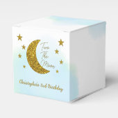 2つの月の第2誕生日のお願いボックス フェイバーボックス (正面サイド)