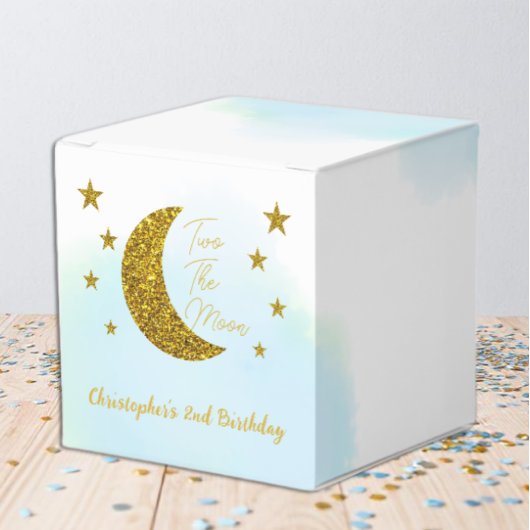2つの月の第2誕生日のお願いボックス フェイバーボックス
