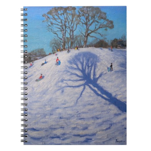 2つの木の影Bolehill Wirksworth 2009年 ノートブック (正面)
