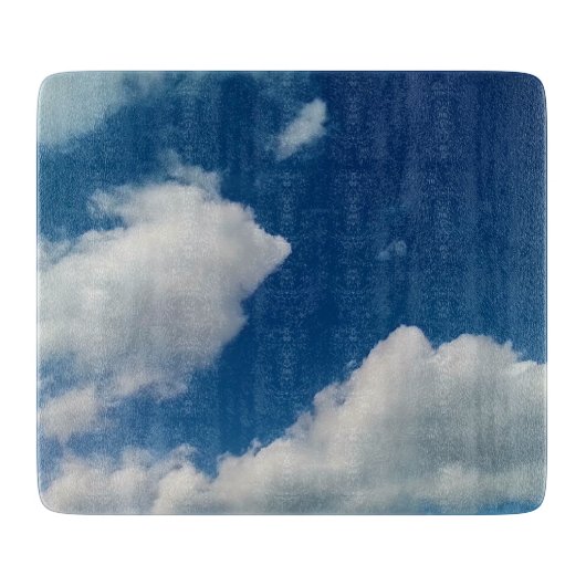 2つの柔らかい雲 カッティングボード (正面)