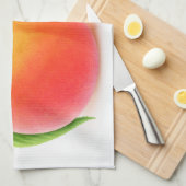 2つの桃 キッチンタオル (四つ折り)