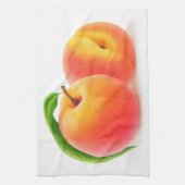 2つの桃 キッチンタオル (縦)