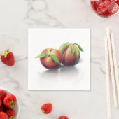 2つの桃 – ナプキン スタンダードカクテルナプキン (インサイチュ)