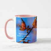 2つの桜の花オンブルー マグカップ (左)