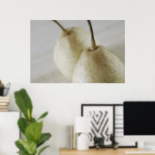 2つの梨のクローズアップ ポスター (ホームオフィス)