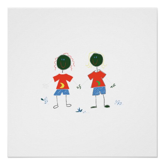 2つの棒の数字。 ポスター (正面)