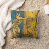 2つの様式化された女性姿ヤントゥーループアールヌーボー クッション (ブランケット)