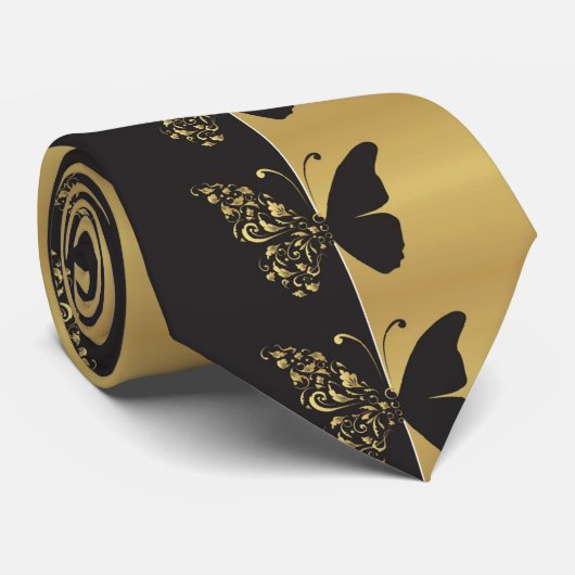 2つの次元のボーダーの傑作の蝶 ネクタイ (ロール)