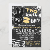 2つの正真正銘の誕生日 招待状 (正面)