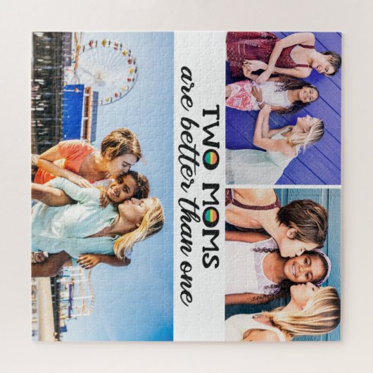 2つの母の日の写真よりも良い ジグソーパズル (横)