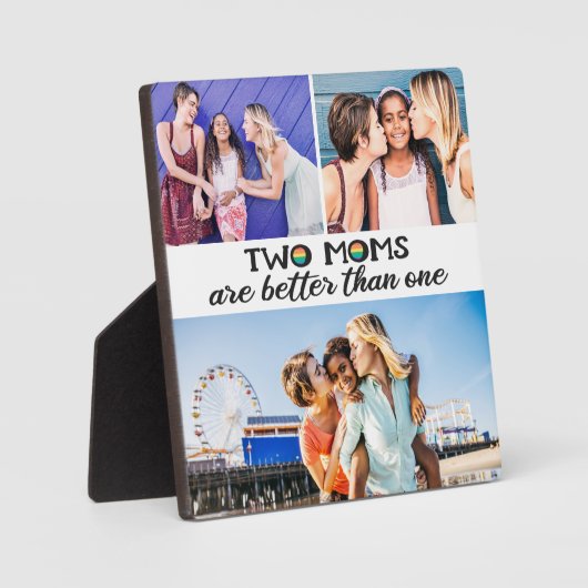 2つの母の日の写真よりも良い フォトプラーク (正面)