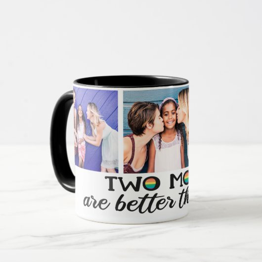 2つの母の日の写真よりも良い マグカップ (正面左)