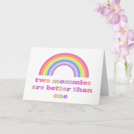 2つの母は1より良い – 母の日 カード (蘭)