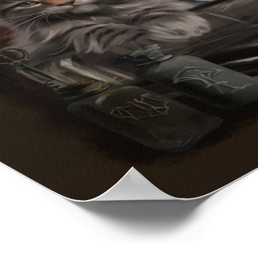 2つの毛皮のメインのクーンの子猫 ポスター (角)