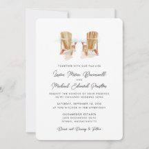 2つの水の色のアディロンドック結婚チェア