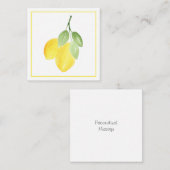 2つの水色レモンのノートカード ノートカード (正面/裏面)