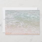 2つの海の星熱帯海沿岸結婚の 招待状 (裏面)