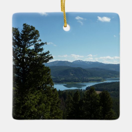 2つの海レイクアットグランドテトンナショナルパーク セラミックオーナメント (正面)