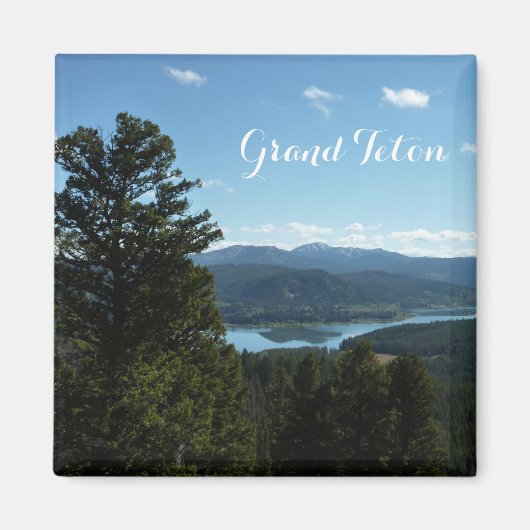 2つの海レイクアットグランドテトンナショナルパーク マグネット (正面)