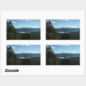 2つの海レイクアットグランドテトンナショナルパーク 長方形シール (シート)