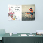 2つの海賊船マーメイド2歳の誕生日パーティー 横断幕 (トレードショー)