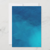 2つの深い、海、水中2番目の誕生日 招待状 (裏面)