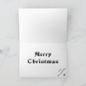 2つの深紅色5 x 7クリスマスカード シーズンカード (内部)