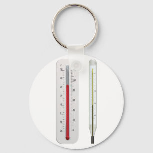 2つの温度計Keychain キーホルダー