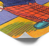 2つの漫画の男の遊プール、ここにキュー ポスター (角)