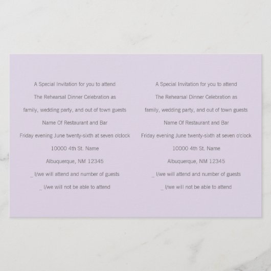 2つの特別なゲストインサート (正面)