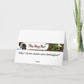 2つの犬のスナグリング、ペットの損失悔やみや弔慰 カード (裏面)