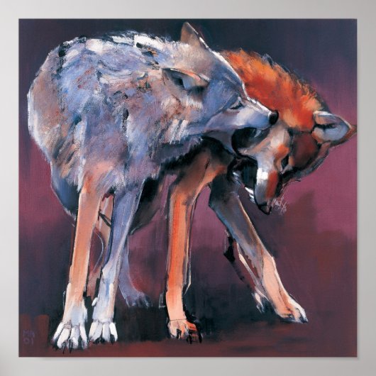 2つの狼2001 ポスター (正面)