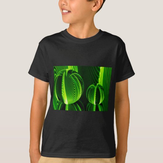 2つの球のライムライン Tシャツ (正面)