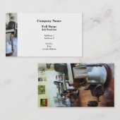 2つの理髪店の椅子 名刺 (正面/裏面)