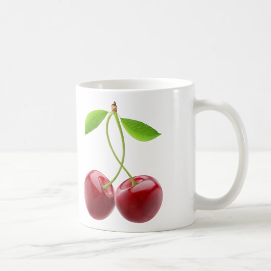 2つの甘いさくらんぼ コーヒーマグカップ (右)