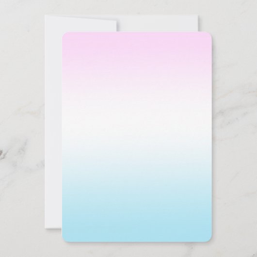 2つの甘いアイスクリームと振りかける2ndバースデーガール 招待状 (裏面)