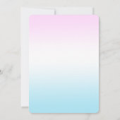 2つの甘いアイスクリームと振りかける2ndバースデーガール 招待状 (裏面)