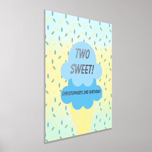 2つの甘いアイスクリーム2nd誕生日 箔ポスター (レイダウン)