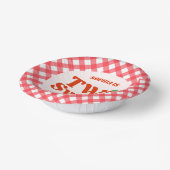 2つの甘いイチゴの果実2nd誕生日パーティー ペーパーボウル (傾斜あり)