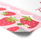 2つの甘いイチゴ2nd誕生日18x24ようこそ ポスター (角)