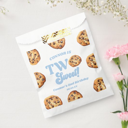 2つの甘いクッキーとミルク2nd誕生日パーティー フェイバーバッグ (封をした状態)