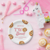 2つの甘いクッキーとミルク2nd誕生日パーティー ペーパープレート (パーティー)